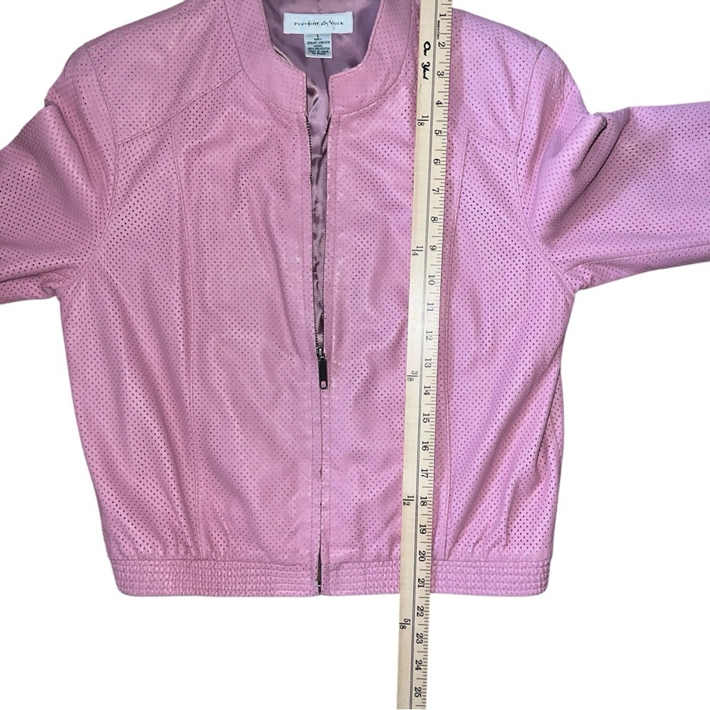 100% Lamb Skin size Large pink jacket - Picture 10 of 11